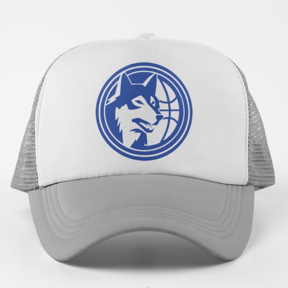 NEW Minnesota Timberwolves 90s Retro Logo Foam Trucker Mesh Snapback Hat 2-TONE